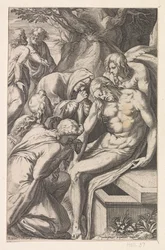 Temblor y sepultura de Cristo