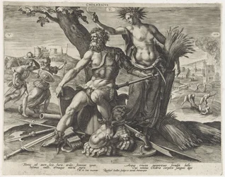 Temperamento cholerisch (título sobre el objeto) Vier temperamenten (título de la serie)
