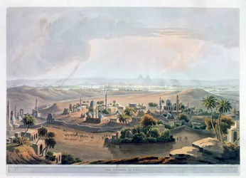 Las pirámides en El Cairo, 1809