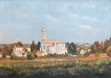 Bayón (Gironda), iglesia (XII) (óleo sobre lienzo)