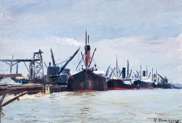 Barcos en un puerto