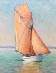 Filadière en el estuario de la Gironda (pastel sobre papel)