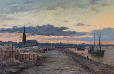 Óleo, Eglise Saint-Pierre-aux-Liens, La cale aux pierre, Bernard Bonnefon, 2013 (foto)