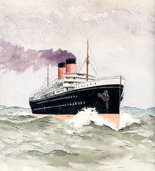 liner (Gouache y tinta sobre papel.)