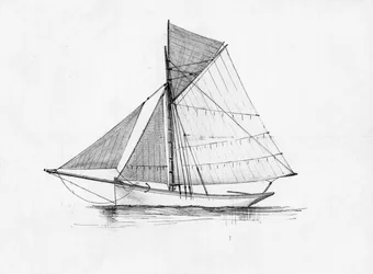 velero (tinta y lápiz)
