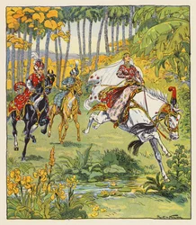 Les Mille et Une Nuits / Las mil y una noches (litografía en color)