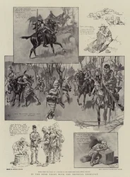 En el Bush Veldt con la Yeomanry Imperial (litografía)