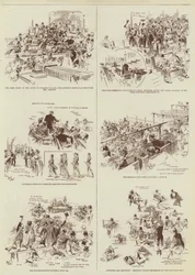 The Home Rule Session, Some "Daily Graphic" Sketches in Parliament (grabado)