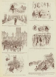 The Home Rule Session, Some "Daily Graphic" Sketches in the Commons (grabado)