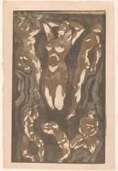 Composición con seis figuras humanas