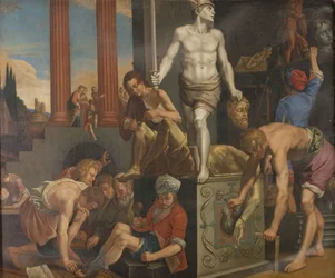 El estudio de un escultor