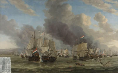 La batalla de Livorno
La batalla naval cerca de Livorno, 14 de marzo de 1653