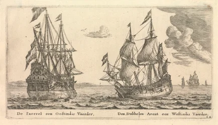 Los buques holandeses "Paerrel" y "Dubbelen Arent