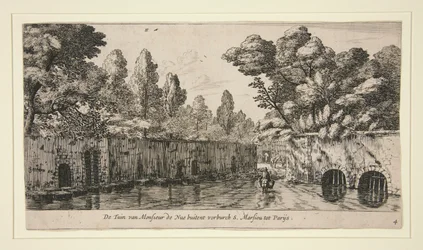 El jardín de Monsieur de Nue en S. Marsiou, suburbio de París