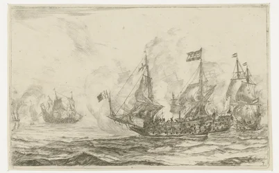 Batalla naval con toma de posesión de un barco New Ship Batalien (título de la serie)