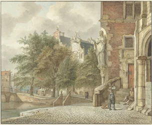Vista de un canal de la ciudad