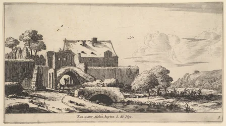 Un molino de agua cerca de St. Denis