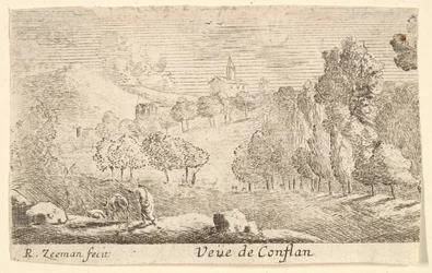 Vista de Conflans, mediados del siglo XVII
