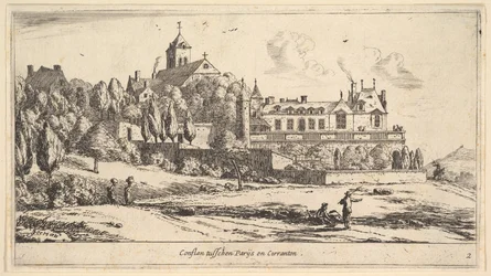 Vista de Conflans, siglo XVII
