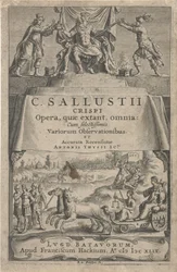 Un emperador y la justicia en el carro triunfal Página de título para: A. Thysius jr., Opera, quæ extant, omnia, 1649