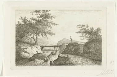 Puente en una cascada