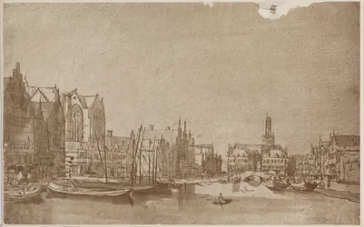 Anónimo Rokin Amsterdam visto hacia Damsquare