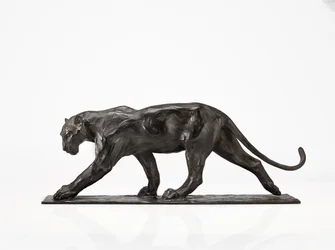 Pantera caminando, pata trasera levantada, c.1904