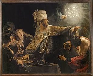 El festín de Belsazar (pintura sobre lienzo)