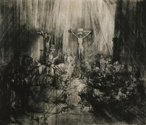 Cristo crucificado entre los dos ladrones - "Las tres cruces", c.1653-1661