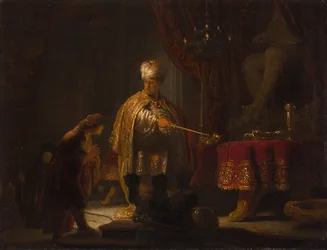 Daniel y Cyrus ante el ídolo Bel