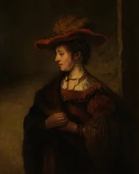 Retrato de Saskia van Uylenburgh (óleo sobre lienzo)