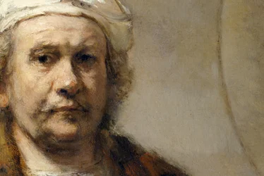 Rembrandt - Autorretrato (detalle)