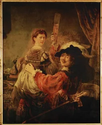 Rembrandt y Saskia en la parábola del Hijo Pródigo (óleo sobre lienzo)