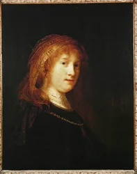 Saskia con velo (pintura sobre lienzo)