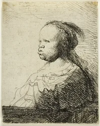 La negra blanca, c.1630 (aguafuerte sobre papel)