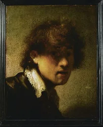Autorretrato de juventud (óleo sobre tabla)