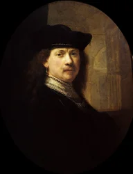 Autorretrato con fondo arquitectónico, ca 1639