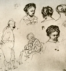 Una página de bocetos, 1913