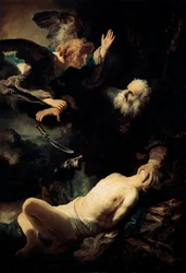 Abraham sacrificando a Isaac, 1635