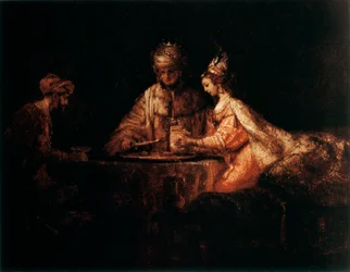 Asuero, Amán y Ester, 1660
