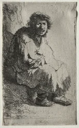 Beggar Seated on a Bank
