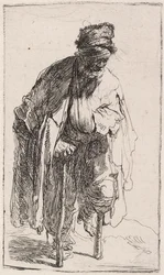 Mendigo con una pierna de madera, c.1630