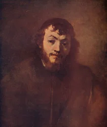 Busto de un joven barbudo con gorro, 1663
