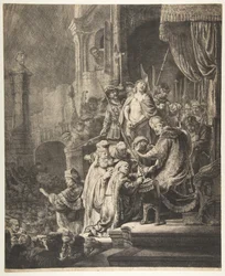 Cristo ante Pilato: la gran placa, 1636