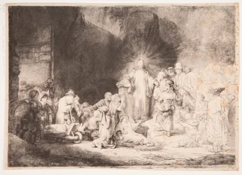 Cristo rodeado de enfermos, acogiendo a los niños pequeños (el «Cuadro de los cien florines»)