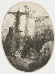 Cristo crucificado entre los dos asesinos
