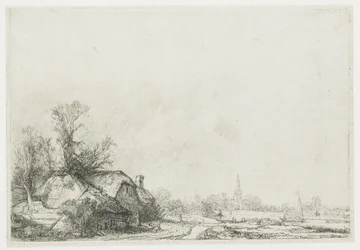 Casitas junto a un canal: Vista de Ouderkerk aan de Amstel