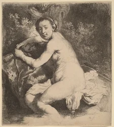 Diana en el baño