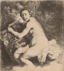 Diana en el baño