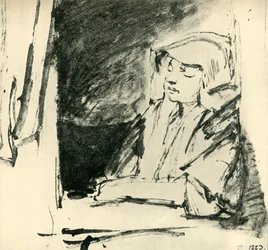 Niña dormida en una ventana, c1655, 1943